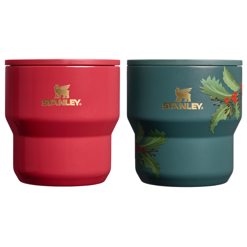 The Cheers & Cheer Stay-Hot Stacking Cup 2-Piece Set - Premium Pair